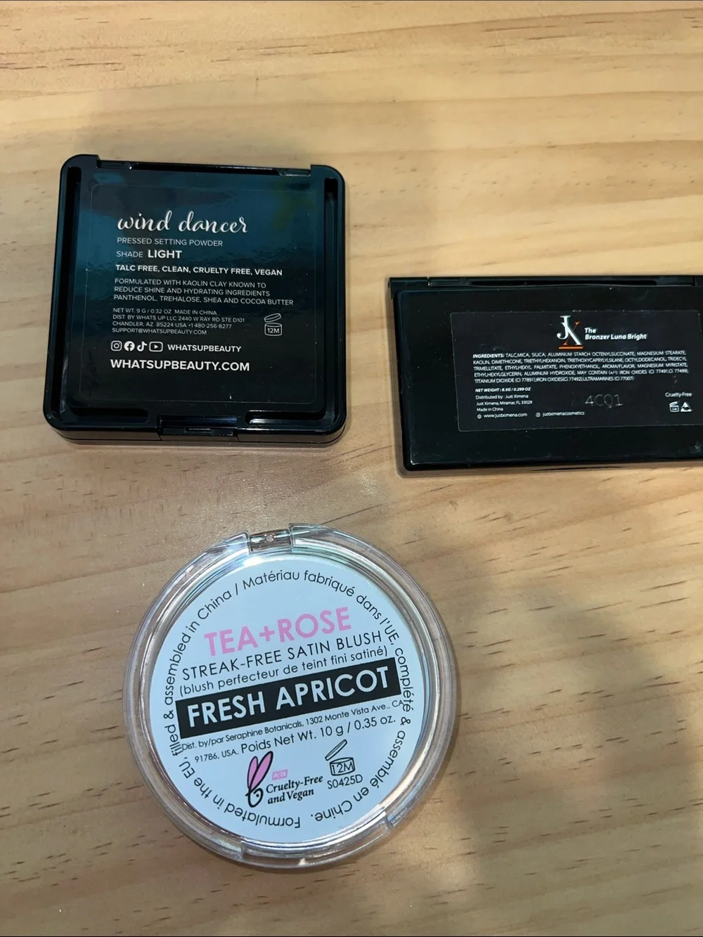Setting powder, blush, & bronzer bundle